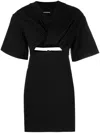 Jacquemus Bahia Twisted Cut-out Mini Dress In Black