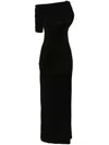 Jacquemus Jacq La Robe Drapead In Black