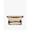 Jacquemus Beige La Pochette Rond Carr Clutch Bag In Gold