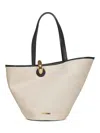 Jacquemus Women Greige The Bambola Bucket Bag In Neutral