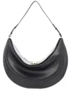Jacquemus Black Calf Leather Bos Taurus Shoulder Bag In Black