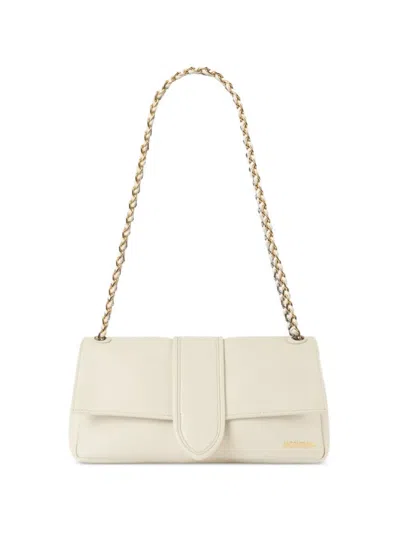 Jacquemus Women Ivory Bambino Small Shoulder Bag, Onesize Luxury Shoulder Bags For Women Darveys In Neutral