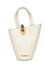 Jacquemus Ivory The Small Bambola Bucket Bag In White