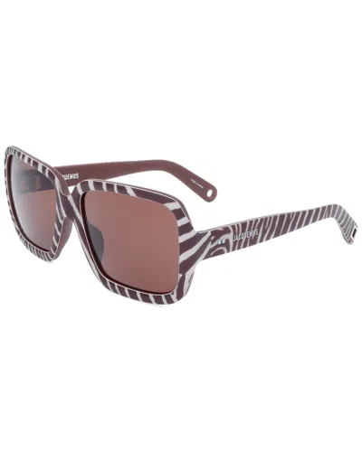 Jacquemus Women's Jac86 60mm Sunglasses In Brown