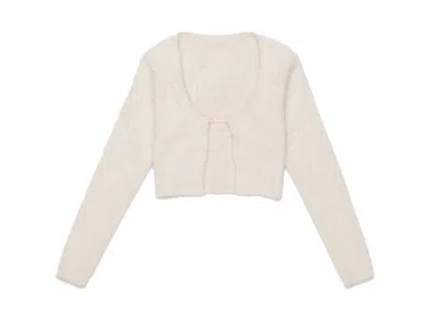 Pre-owned Jacquemus Women's  La Maille Neve Manches Longues Top In Off/white
