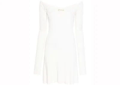 Pre-owned Jacquemus Women's  La Mini Robe Pralu Dress In Off White