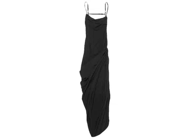 Pre-owned Jacquemus Women's  La Robe Saudade Longue Dress In Black