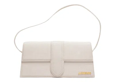 Pre-owned Jacquemus Women's  Le Bambino Long Flap Bag In Light Greige