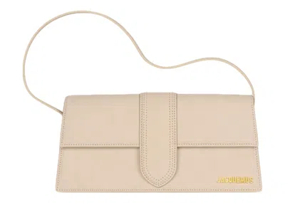 Pre-owned Jacquemus Women's  Le Bambino Long Flap Shoulder Bag In Dark Beige