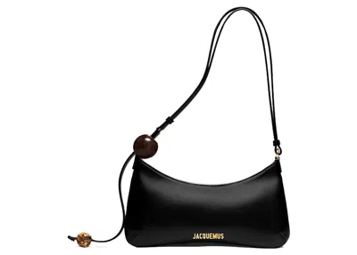 Pre-owned Jacquemus Women's  Le Bisou Perle Shoulder Bag In Black