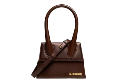 Pre-owned Jacquemus Women's  Le Chiquito Moyen Signature Handbag In Dark Brown