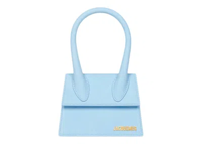 Pre-owned Jacquemus Women's  Le Chiquito Moyen Signature Handbag In Light Blue