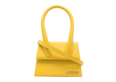 Pre-owned Jacquemus Women's  Le Chiquito Moyen Tophandle Bag In Warm Yellow