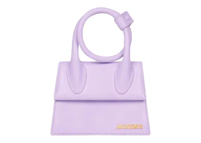 Pre-owned Jacquemus Women's  Le Chiquito Noeud Coiled Handbag In Lilac