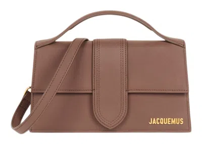 Pre-owned Jacquemus Women's  Le Grand Bambino Crossbody Flap Bag In Brown