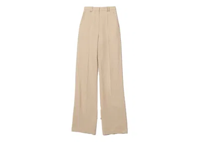 Pre-owned Jacquemus Women's  Le Pantalon Astouin Pants In Dark Beige In Brown