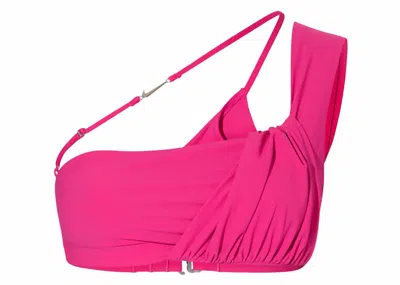 Pre-owned Jacquemus Women's  X Nike La Brassière Drapée Sports Bra In Dark Pink