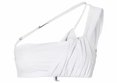 Pre-owned Jacquemus Women's  X Nike La Brassière Drapée Sports Bra In White