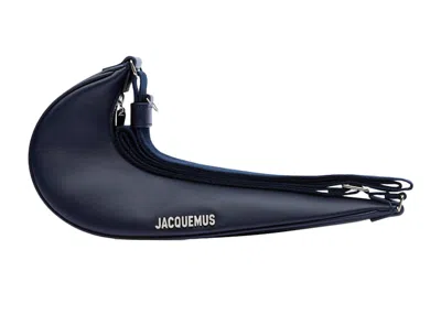 Pre-owned Jacquemus Women's  X Nike Le Sac Swoosh Small In Dark Navy Blue