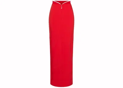 Pre-owned Jacquemus Women's  X Nike Long Skirt (asia Sizing) In Dark Red