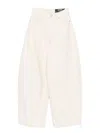 Jacquemus Trousers With Pleated Front And Side Pockets In White