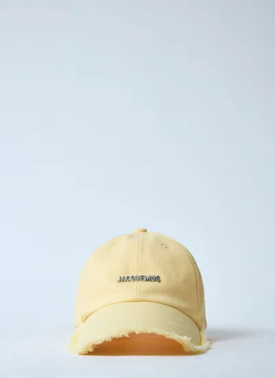 Jacquemus Women La Casquette Artichaut Cap In Yellow