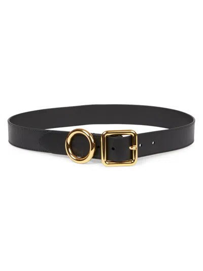 Jacquemus Women's La Ceinture Regalo Leather Belt In Black