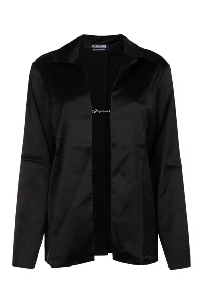 Jacquemus Women La Chemise Notte In Black