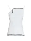 Jacquemus Asymmetric Strapped Top In White
