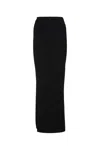 Jacquemus High-waisted Maxi Length Plain Skirt In Multicolor