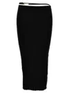 Jacquemus La Jupe Pralu Ribbed-knit Midi Skirt