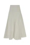 Jacquemus High Waist Flared Skirt Design In Multi