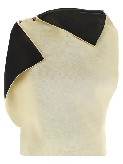 Jacquemus Women 'la Maille Trapèze' Top In White