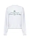 Jacquemus White Sweater With Logo Embroidered On The Front And Short Design In Cotton Woman