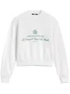 Jacquemus White Sweater With Logo Embroidered On The Front And Short Design In Cotton Woman In White