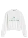Jacquemus White Sweater With Logo Embroidered On The Front And Short Design In Cotton Woman In White