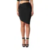 Jacquemus La Mini Jupe Drapeado Jersey Skirt In Black