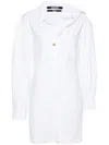 Jacquemus Les Sculptures Dropped Shoulder La Mini Robe Chemisier Dress In Multicolor