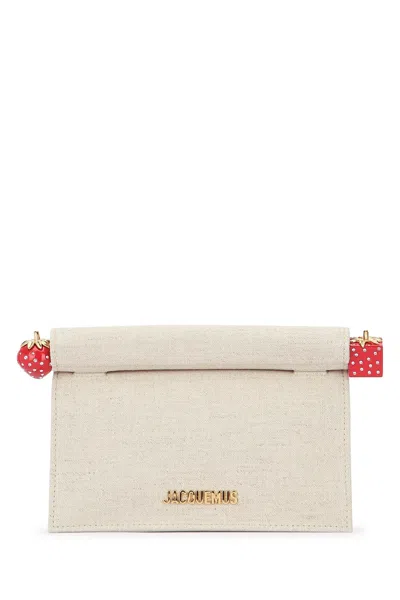 Jacquemus Women La Petite Pochette Rond C In Neutral