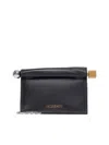 Jacquemus Women La Petite Pochette Rond Carre Nappa Leather Clutch Bag