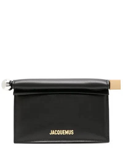 Jacquemus Women La Petite Pochette Rond Leather Clutch In Multicolor