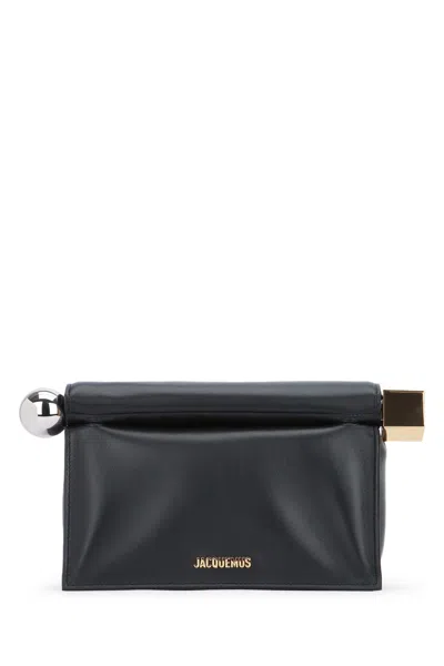 Jacquemus Women La Pochette Rond Carre In Black