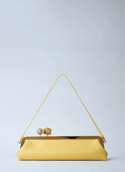 Jacquemus Women La Pochette Salon Shoulder Bag In Yellow