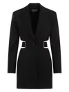 Jacquemus 'la Robe Bari' Black Single-breasted Jacket With Cut-out In Black