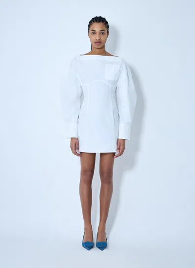 Jacquemus Women La Robe Chemise Casaco Dress In White