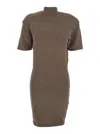 Jacquemus La Robe Maille Castagna In Brown