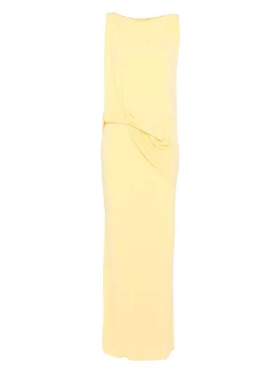 JACQUEMUS WOMEN'S LA ROBE PEPLO LONGUE