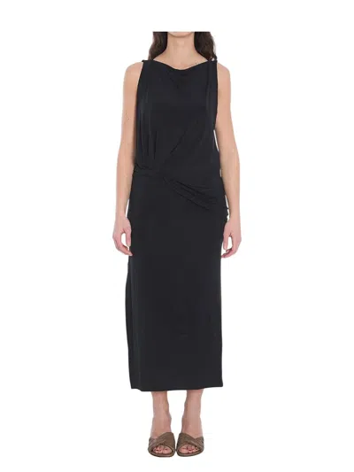 JACQUEMUS WOMEN'S LA ROBE PEPLO LONGUE