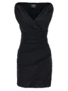Jacquemus Rita Draped Gathered Crepe De Chine Mini Dress