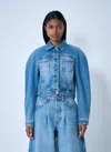 Jacquemus Women La Veste De-nime Jacket In Blue